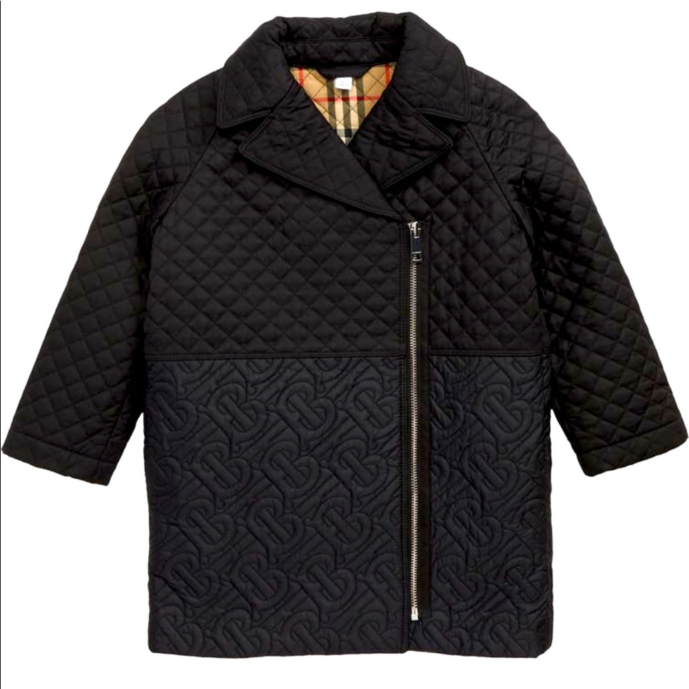 Burberry Kids Gia Quilted Monogram Coat